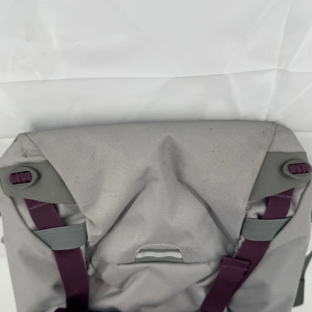 Osprey Flap Jill Pack Backpack Gray Purple Laptop Sleeve Hiking Travel